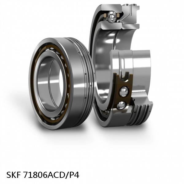 71806ACD/P4 SKF Super Precision,Super Precision Bearings,Super Precision Angular Contact,71800 Series,25 Degree Contact Angle
